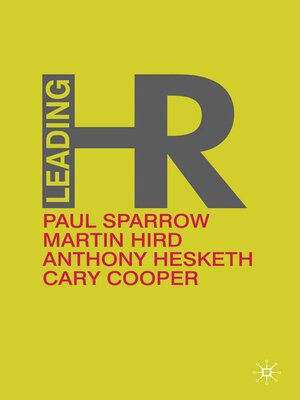 cover image of Leading HR